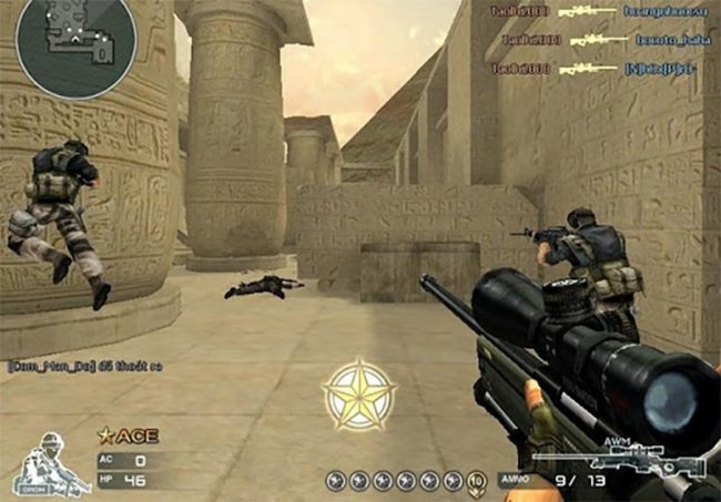 chơi game đôt kích online trên máy tính