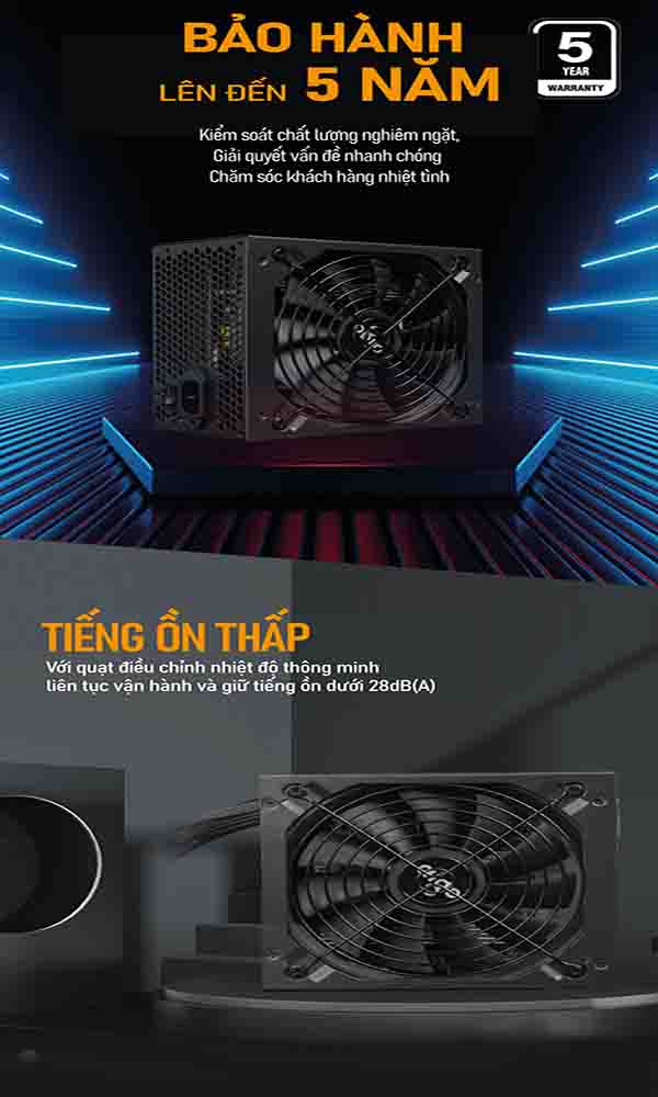 nguồn AIGO Bronze GB650